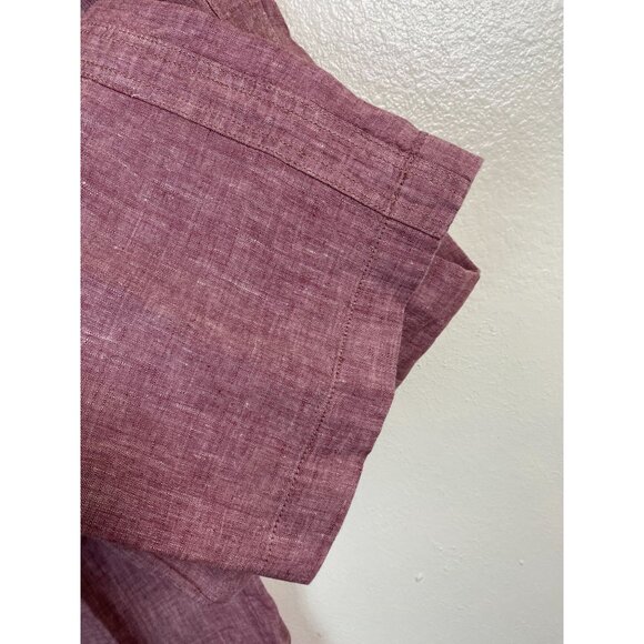 Athleta Womens Cabo Linen Wide leg Pants Size 2 Pink Drawstring Relaxed Fit - Picture 16 of 16